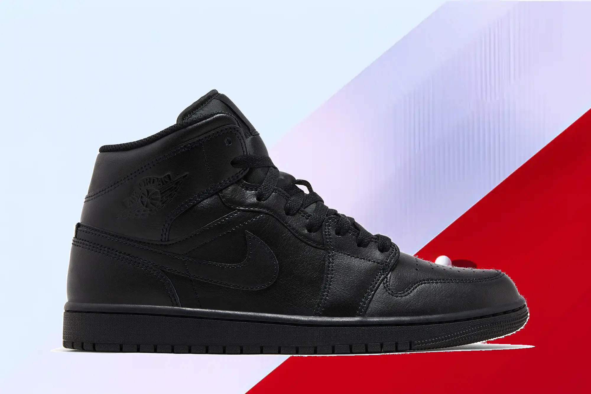  Air Jordan 1 Mid 'Triple Black' 2022