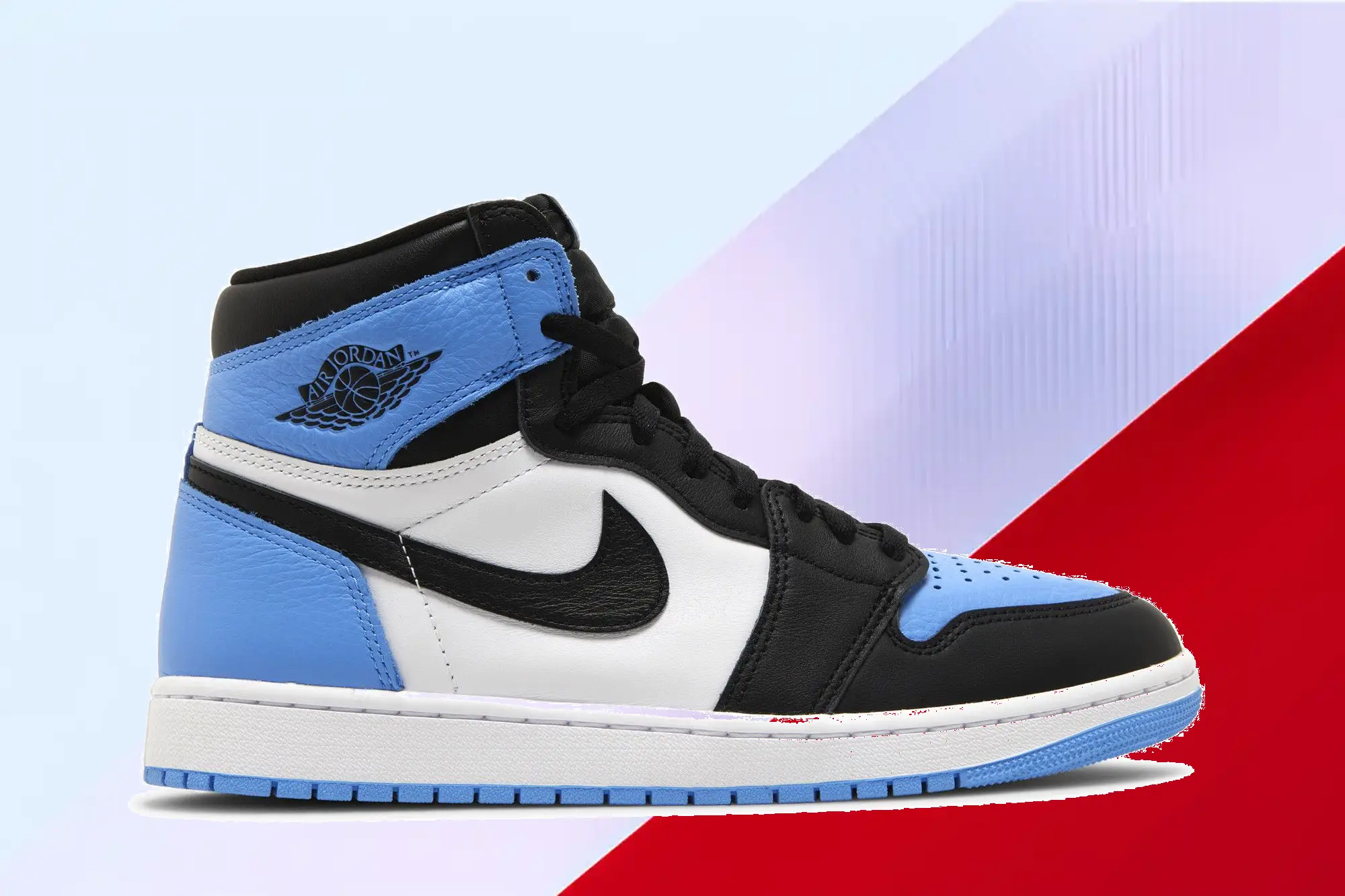  Air Jordan 1 Retro High OG 'UNC Toe'