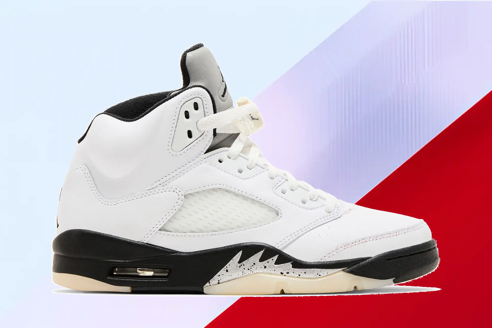  Air Jordan 5 Retro 'White Black'