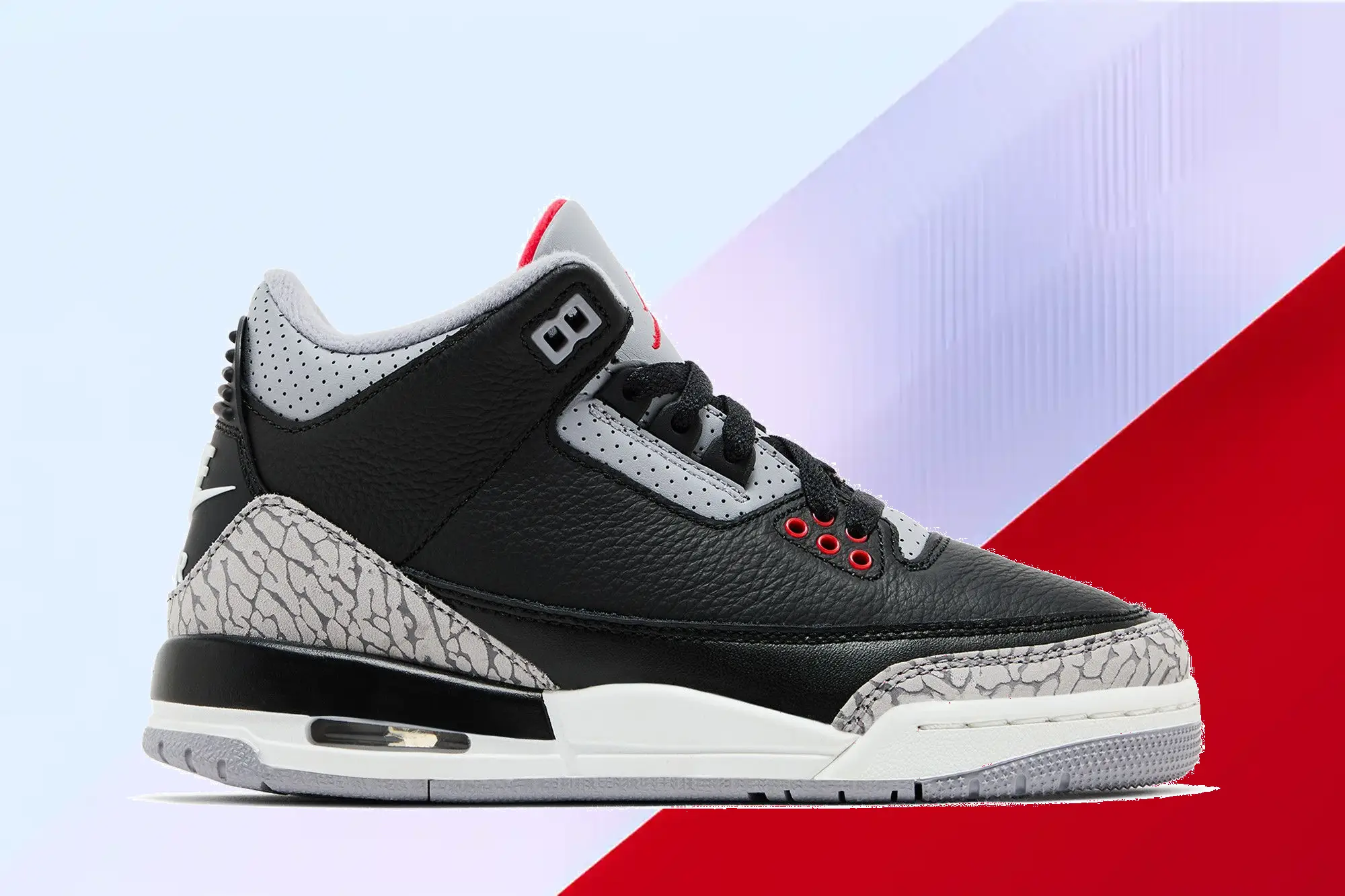  Air Jordan 3 Retro OG GS 'Black Cement' 2024