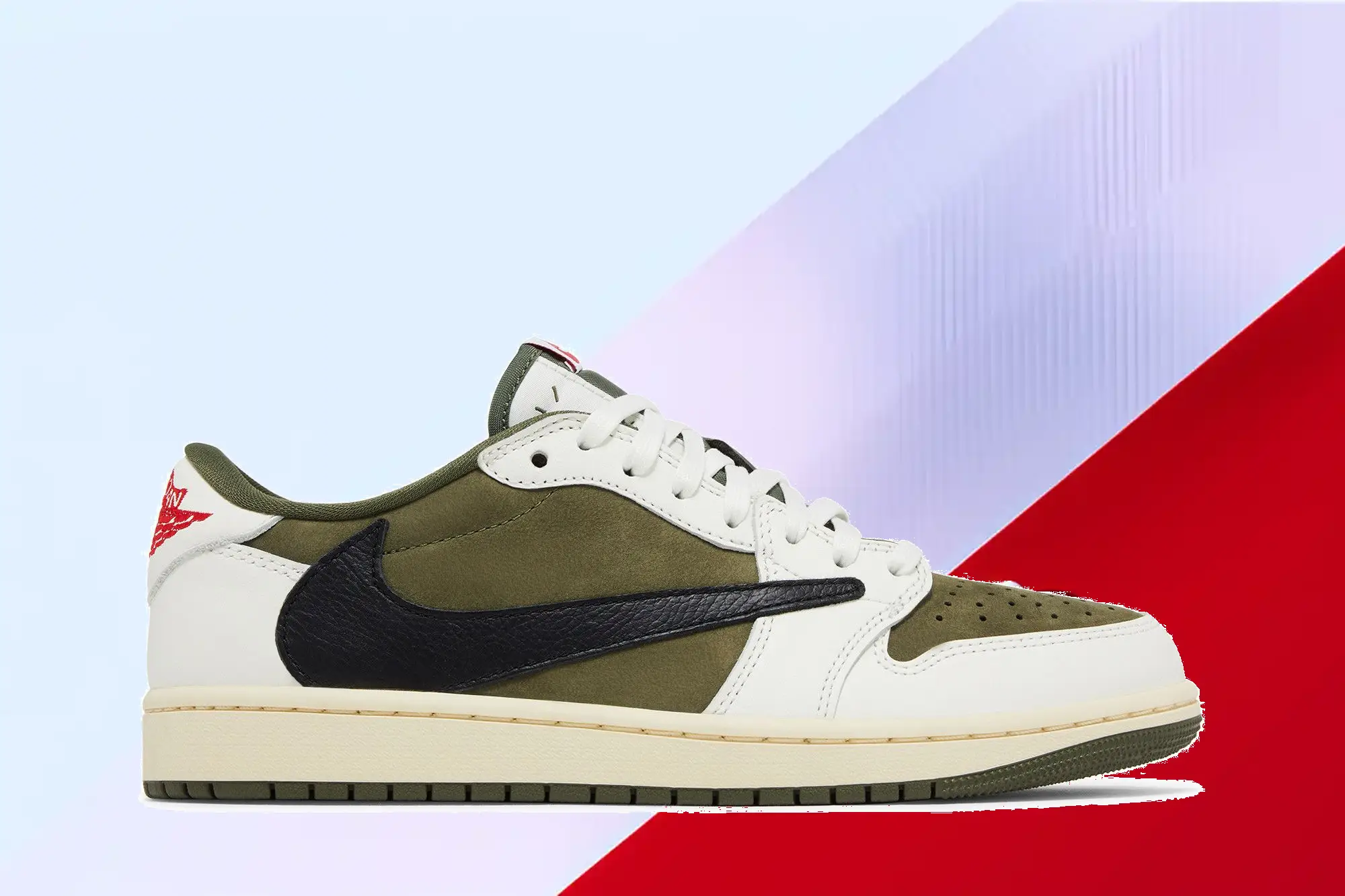  Travis Scott x Air Jordan 1 Retro Low OG SP 'Reverse Olive / Medium Olive'