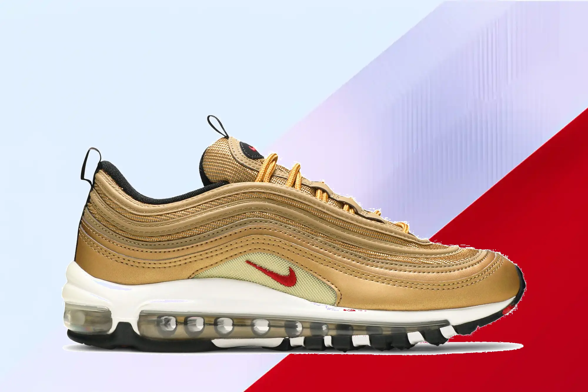  Air Max 97 OG QS GS 'Metallic Gold'