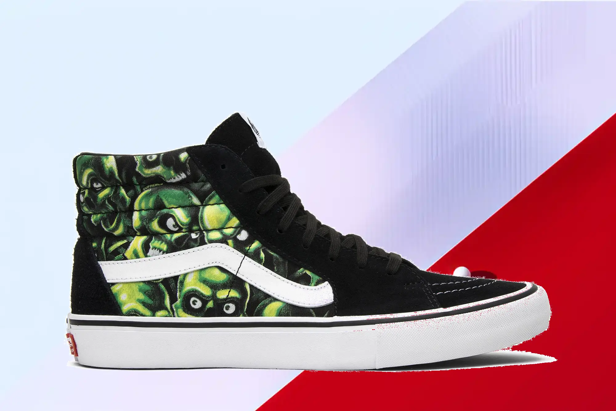  Supreme x Sk8-Hi 'Glow-In-The-Dark Skull Pile'