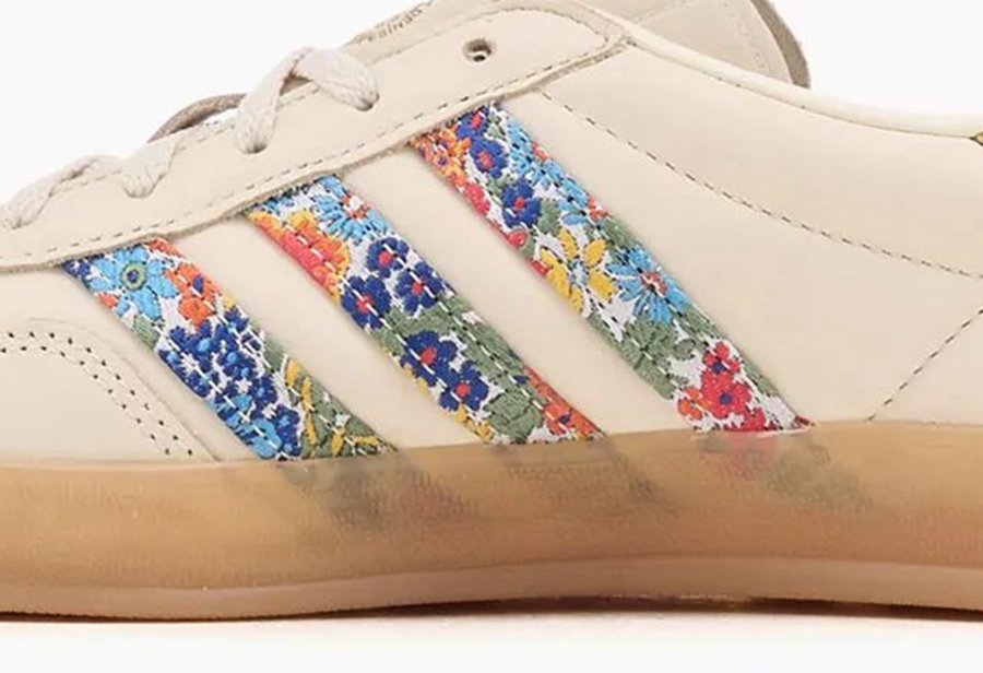 Edición limitada Adidas Gazelle x Liberty London con flores bordadas y suela CRT