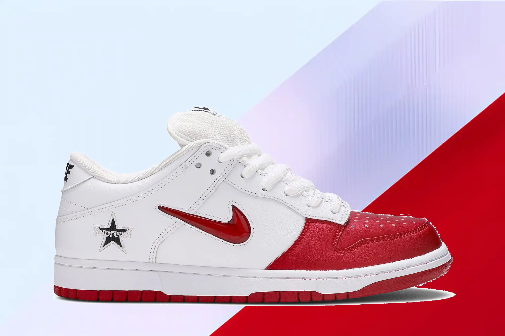  Supreme x Dunk SB Low 'Varsity Red'