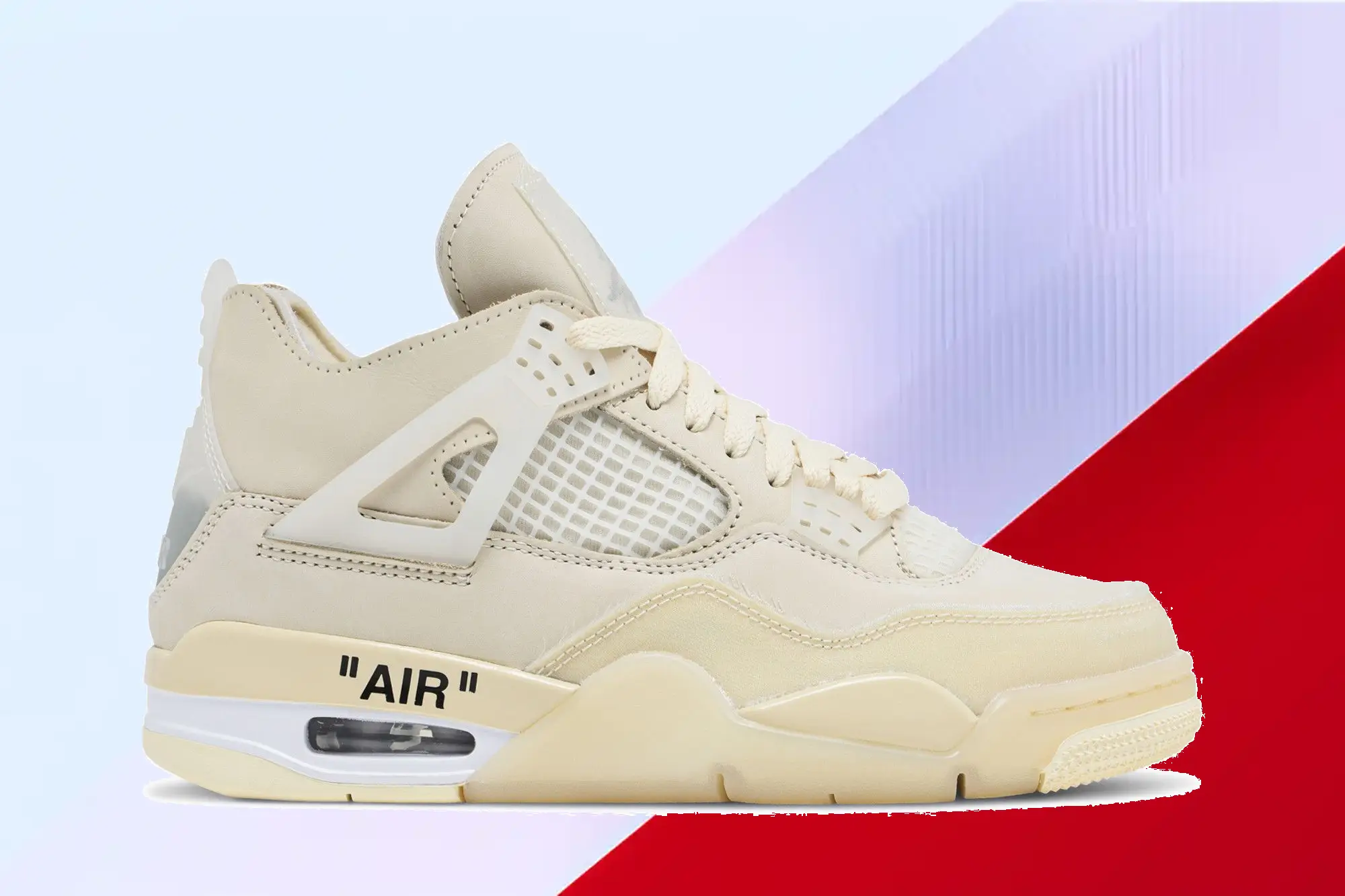  Off-White x Wmns Air Jordan 4 Retro SP 'Sail'