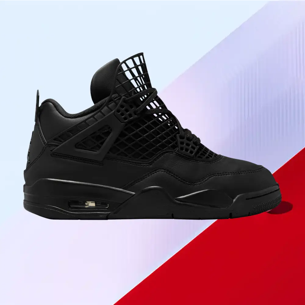  Wmns Air Jordan 4 Retro 'Net - Black'