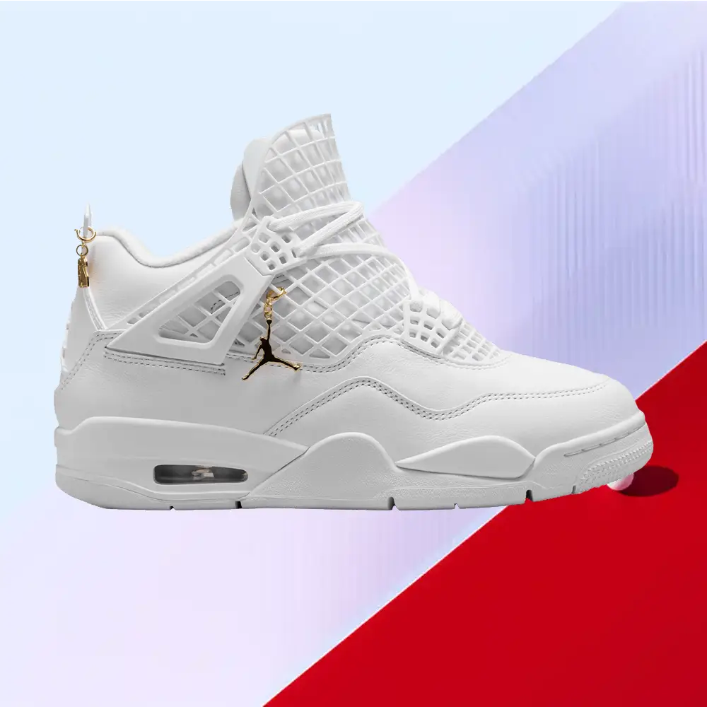  Wmns Air Jordan 4 Retro 'Net - White'