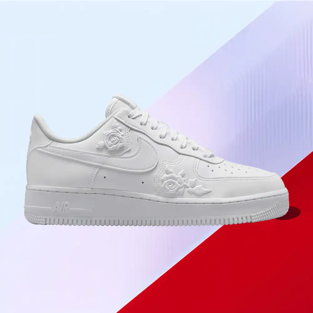  Wmns Air Force 1 '07 'White Roses'